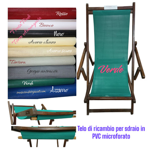 Teli ricambio sdraio pvc - teli,